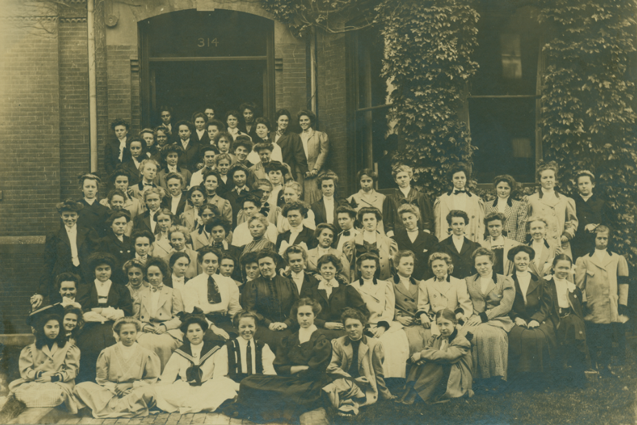 Miss (Mary Elizabeth) Haskell's School for Girls, Boston, 314 Marlborough St. (Today Building's Planimetry).